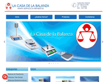 Tablet Screenshot of lacasadelabalanzaperu.com